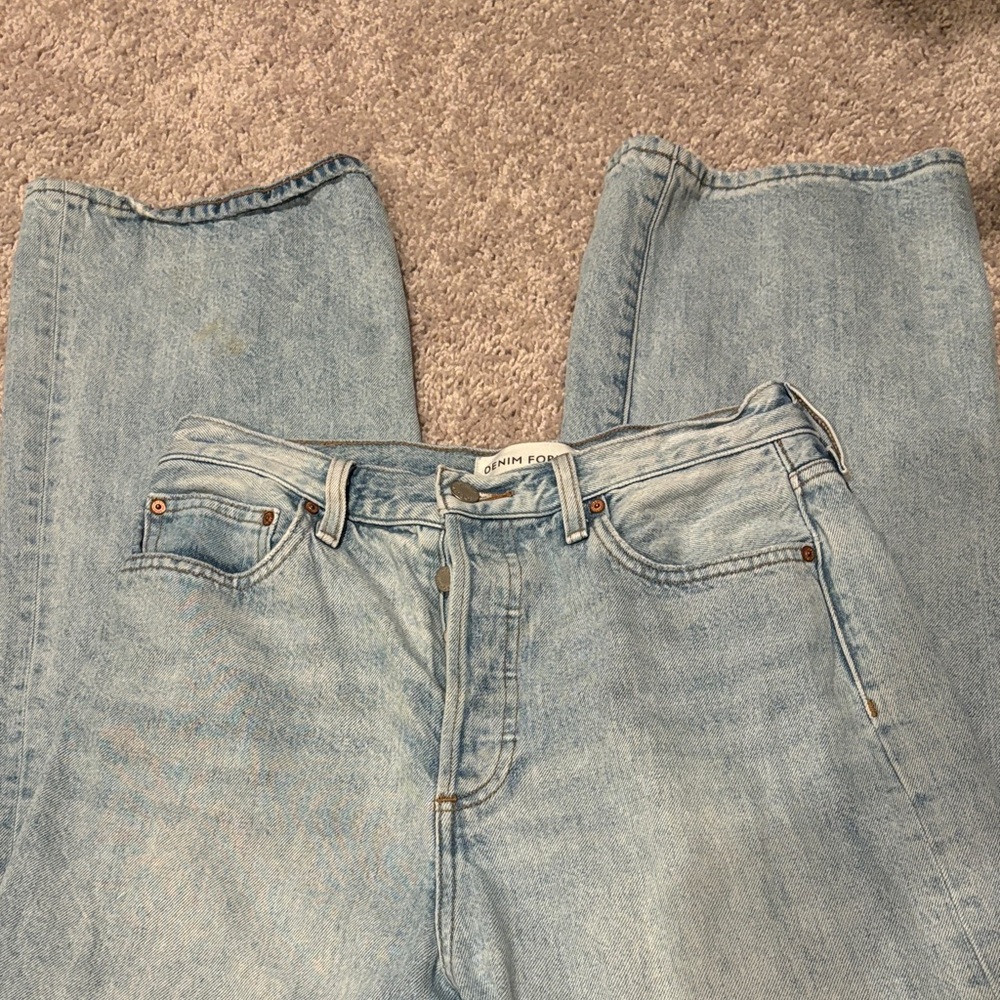 The Farrah High rise wide leg Jean from Denim Forum Aritzia